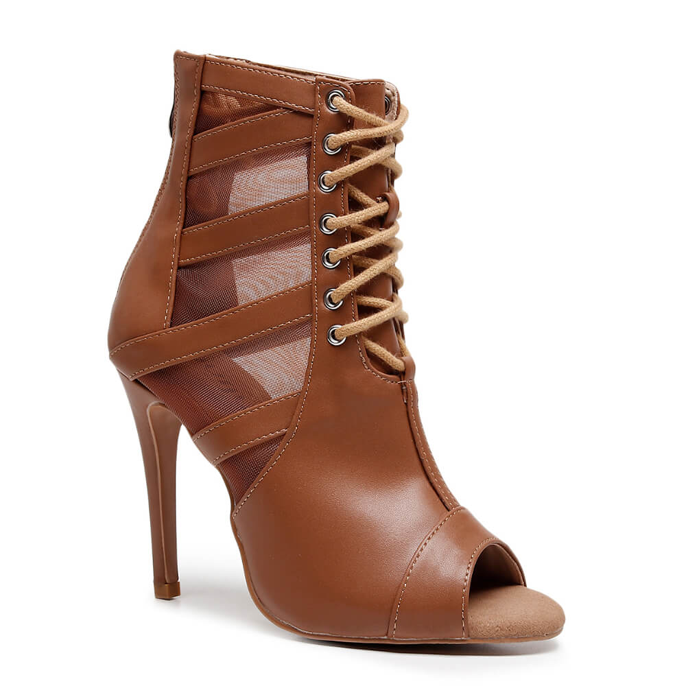 Jett - Cinnamon Vegan Leather  - Suede Sole