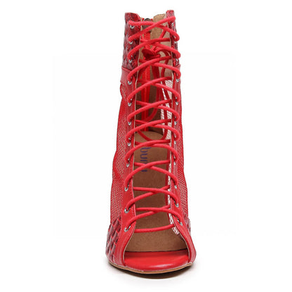 Jezabel - Red Vegan Leather - Street Sole