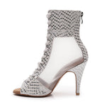 Jezika - White Metallic Snake - Street Sole