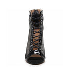 Jezmina - Black Vegan Patent - Street Sole