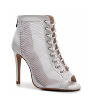 Jezmina - White Vegan Patent - Street Sole