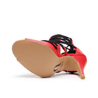 Karma - Red Vegan Leather Black Laces - Street Sole