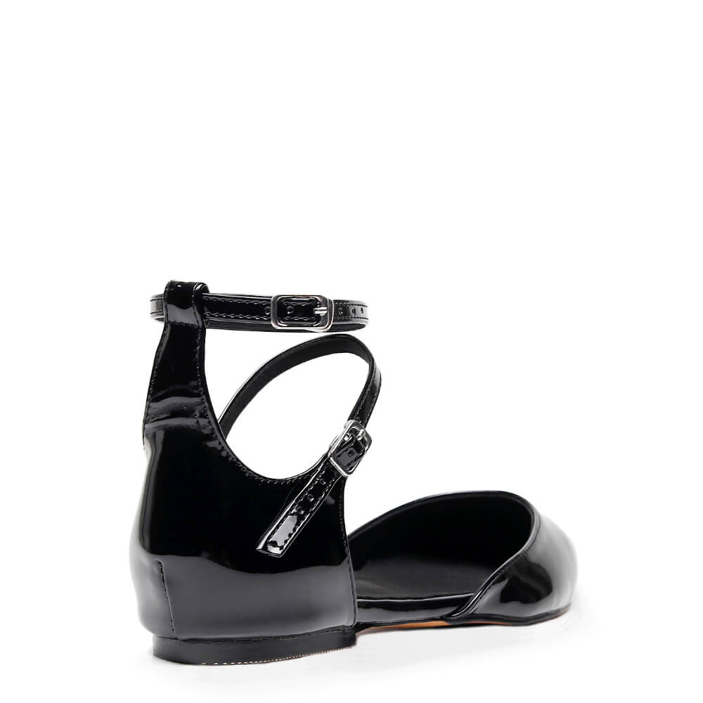 Keeley - Black Vegan Patent - Street Sole