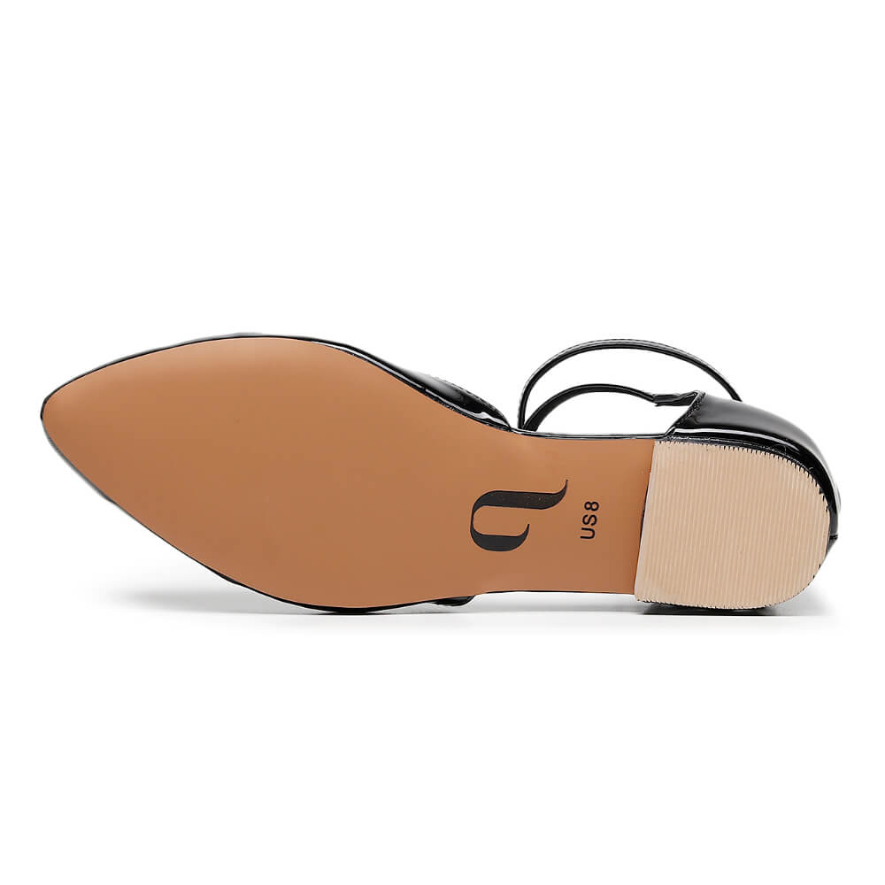 Keeley - Black Vegan Patent - Street Sole