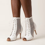 Koda - White Vegan Leather - Suede Sole