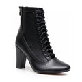 Ladijay Wide Fit - Black Vegan Leather - Street Sole