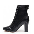 Ladijay Wide Fit - Black Vegan Leather - Street Sole