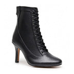 Ladijay Wide Fit - Black Vegan Leather - Street Sole