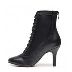 Ladijay Wide Fit - Black Vegan Leather - Street Sole
