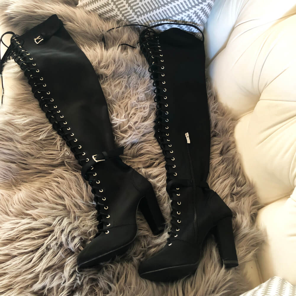 Leilani - Lycra noir - Semelle en daim - Conçue pour la piste de danse uniquement