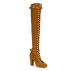 Leilani - Dark Tan Lycra - Street Sole