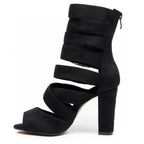 Lennox - Black Vegan Suede - Street Sole