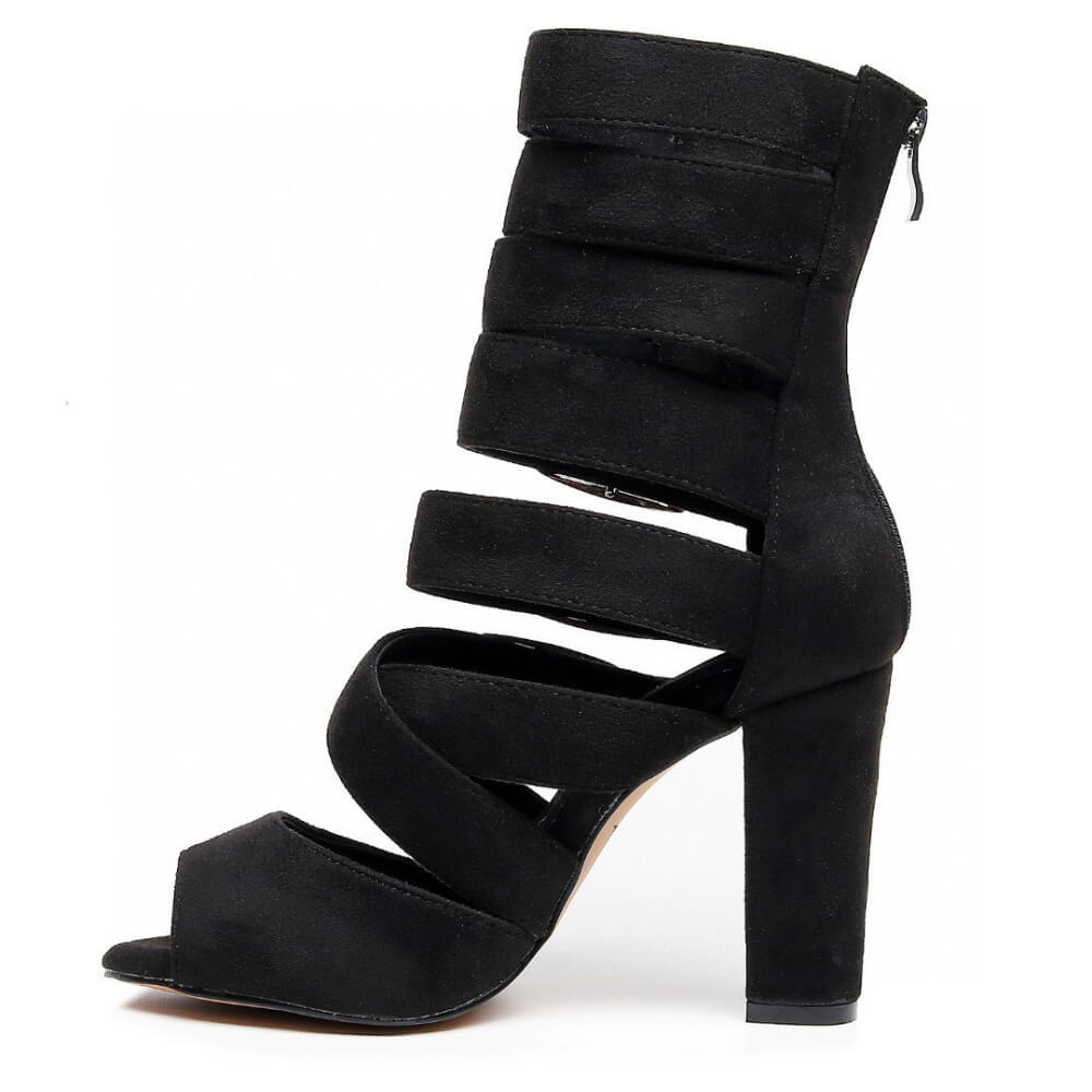 Lennox - Black Vegan Suede - Street Sole