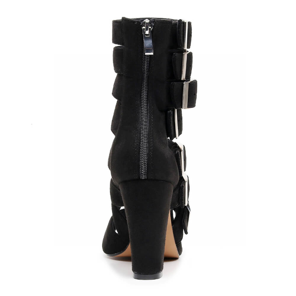 Lennox - Black Vegan Suede - Street Sole