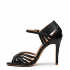 Livv - Black Vegan Leather - Suede Sole