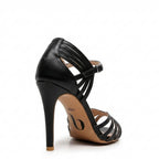 Livv - Black Vegan Leather - Suede Sole