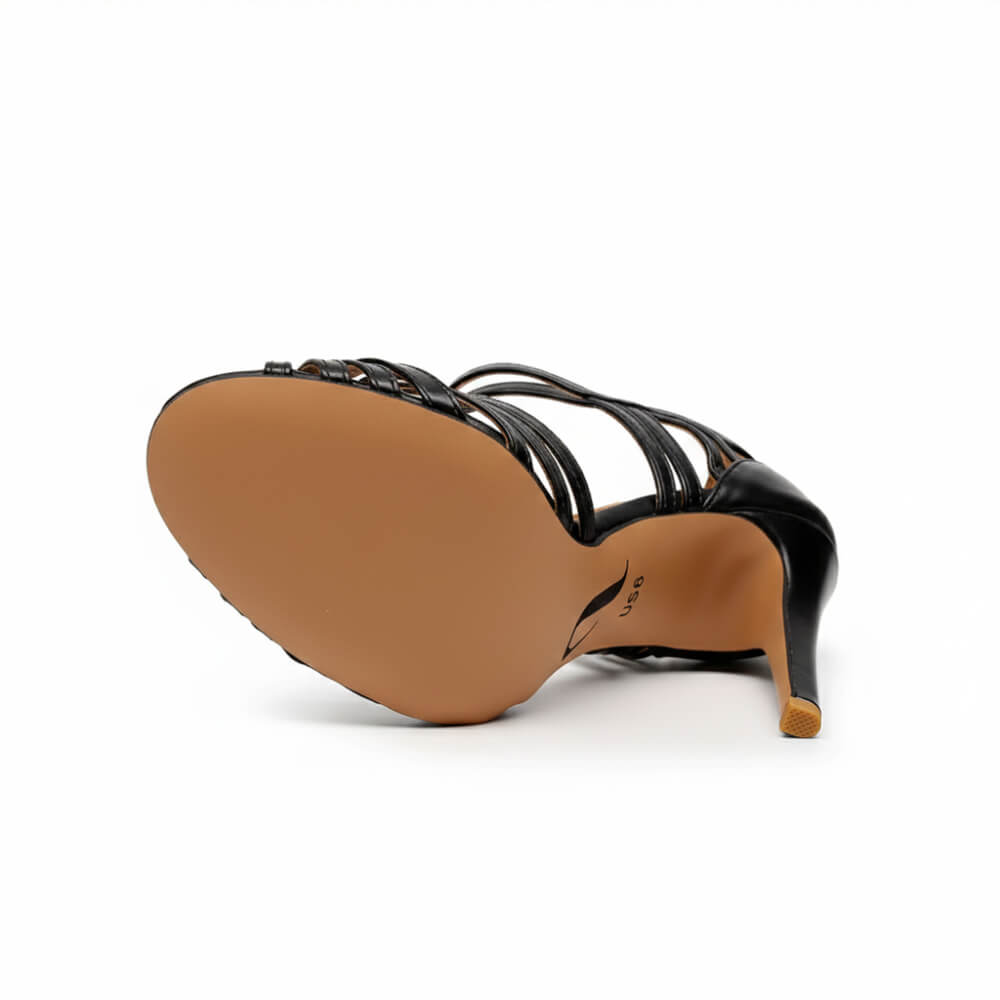 Livv - Black Vegan Leather - Street Sole