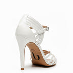 Livv - White Vegan Leather - Suede Sole