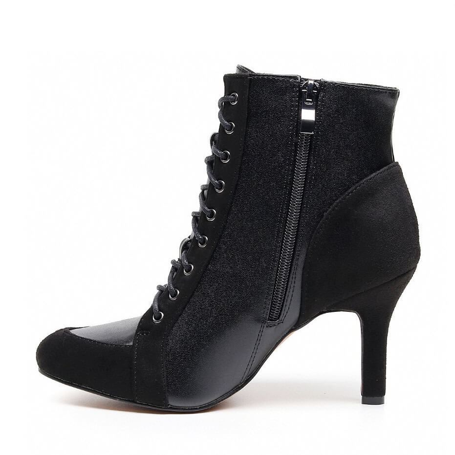 Logan Wide Fit - Daim végan noir - Semelle Street