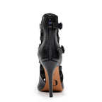 Lowen - Black Vegan Leather   - Street Sole