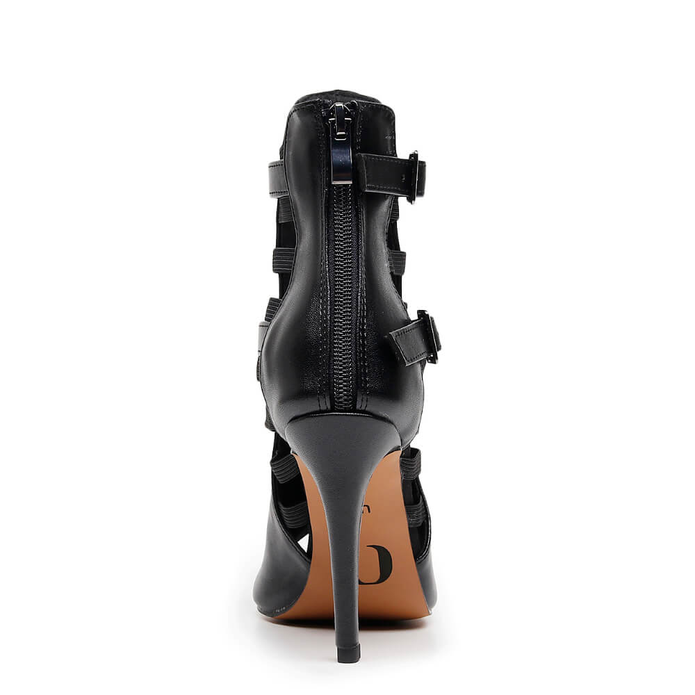 Lowen - Black Vegan Leather   - Street Sole