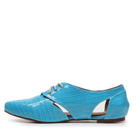 Madelaina - Aqua Alligator - Street Sole