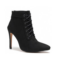 Madina - Black Vegan Suede - Suede Sole