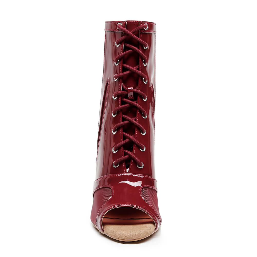 Marley - Burgundy Vegan Patent - Street Sole