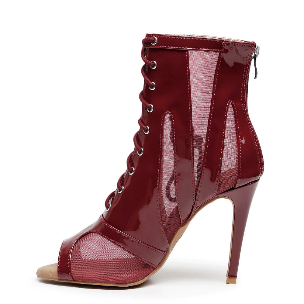 Marley - Burgundy Vegan Patent - Street Sole