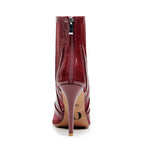 Marley - Burgundy Vegan Patent - Street Sole