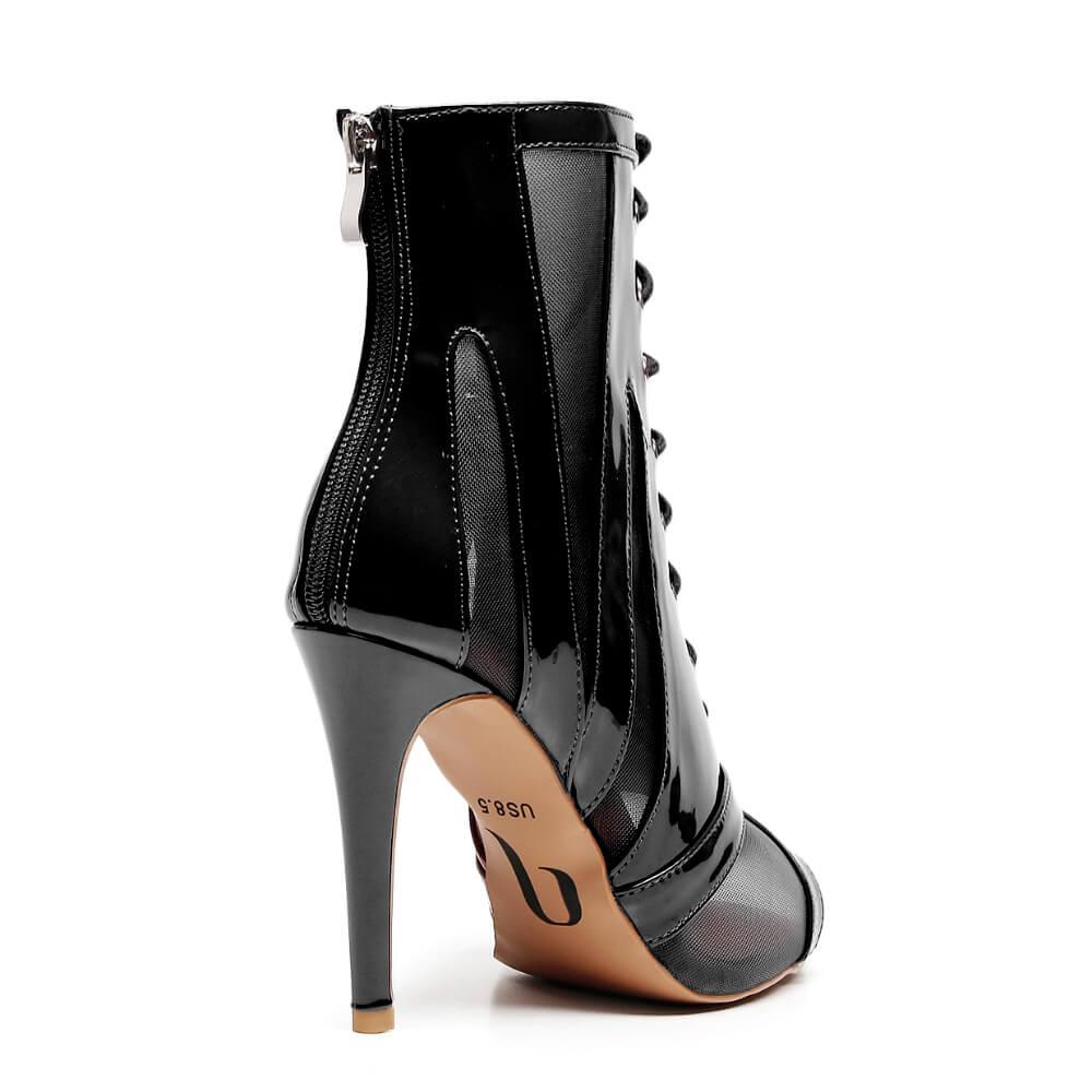 Marley - Black Vegan Patent - Street Sole