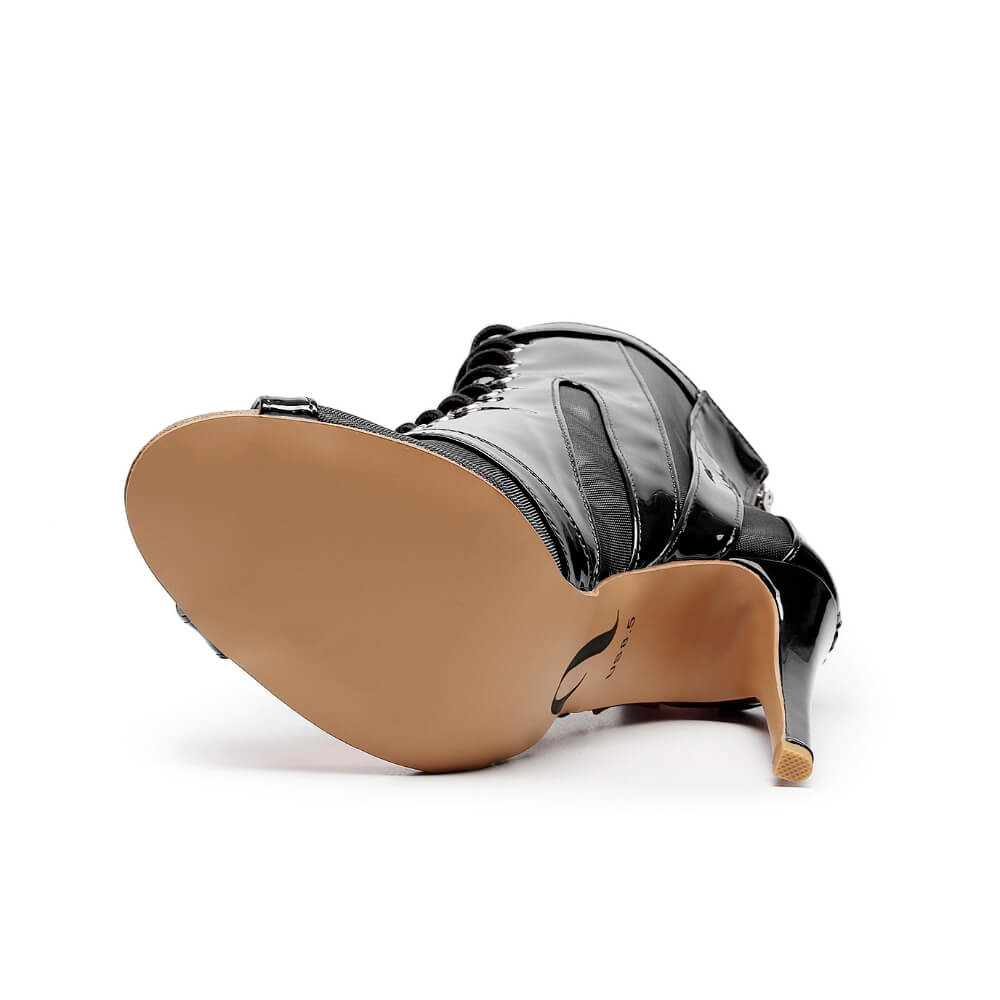 Marley - Black Vegan Patent - Street Sole