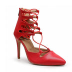 Namalia - Red Vegan Leather - Street Sole