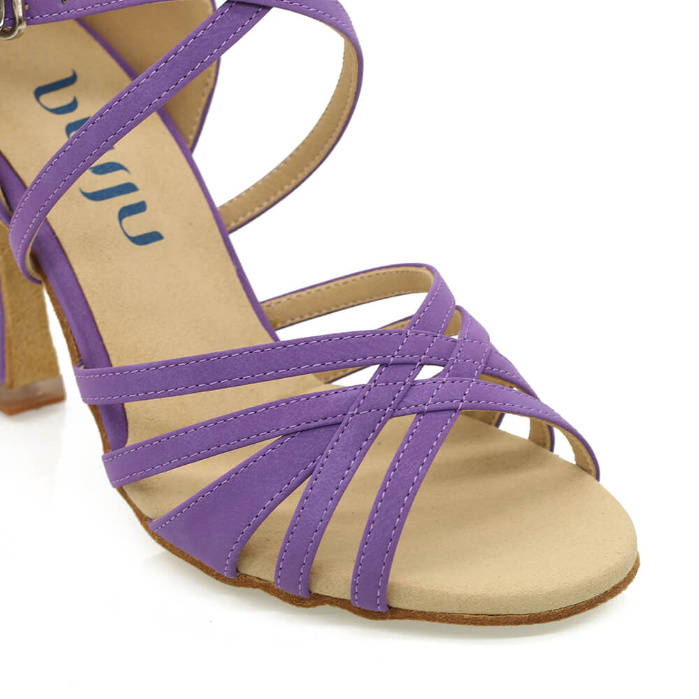 Nekse - Microfibre violette - Semelle en daim