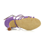 Nekse - Microfibre violette - Semelle en daim