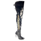 Thick Skin - Black Vegan Leather - Street Sole