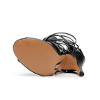 Nyx - Black Vegan Leather   - Street Sole