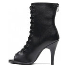 Oliviya - Cuir végan noir - Semelle en caoutchouc