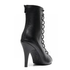 Oliviya - Cuir végan noir - Semelle en caoutchouc