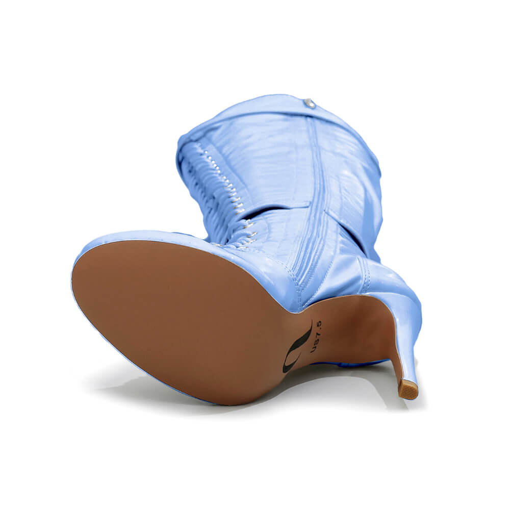 Omani Size Inclusive - Periwinkle - Street Sole - Thigh Variant Four