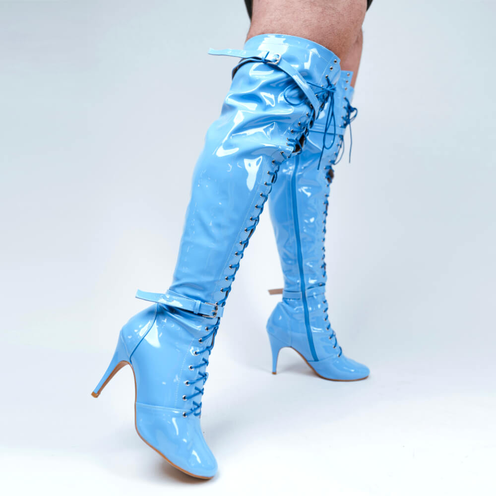 Omani Size Inclusive - Periwinkle - Street Sole - Thigh Variant Three