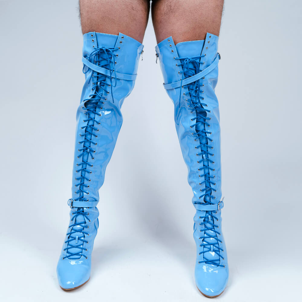 Omani Size Inclusive - Periwinkle - Street Sole - Thigh Variant Three