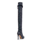 Omani Size Inclusive - Pattern - Rainbow Iridescent Reflective - Street Sole - Thigh Variant Zero