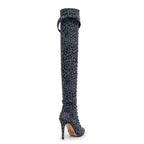Omani Size Inclusive - Pattern - Rainbow Iridescent Reflective - Street Sole - Thigh Variant One