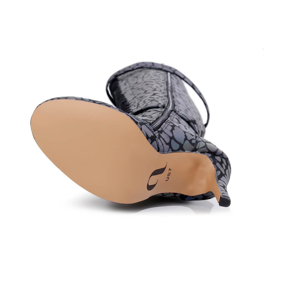 Omani Size Inclusive - Pattern - Rainbow Iridescent Reflective - Street Sole - Thigh Variant Two