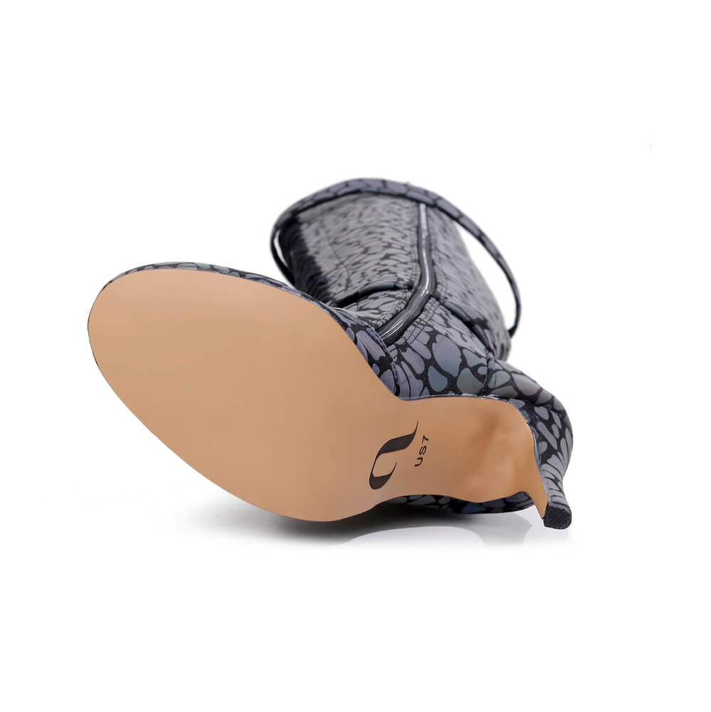Omani Size Inclusive - Pattern - Rainbow Iridescent Reflective - Street Sole - Thigh Variant Three