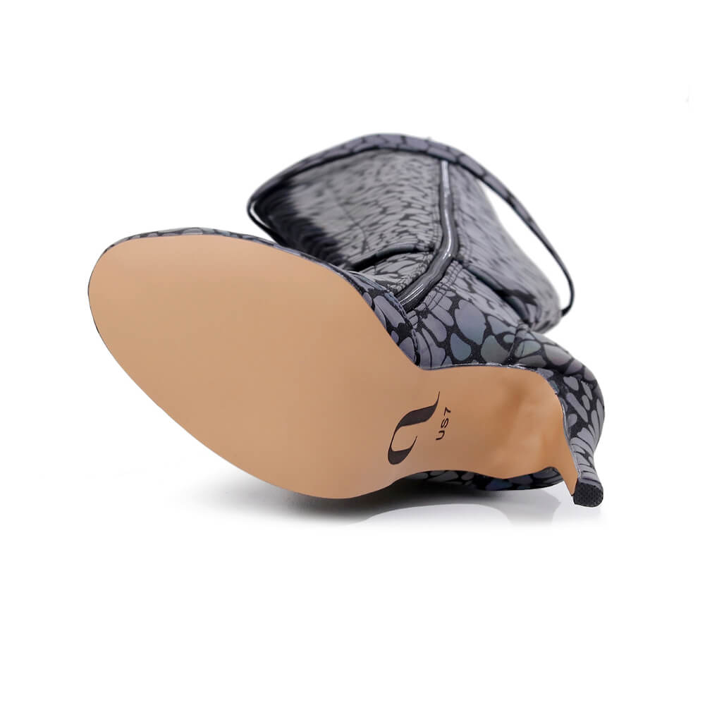 Omani Size Inclusive - Pattern - Rainbow Iridescent Reflective - Street Sole - Thigh Variant Five