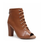 Parker Wide Fit - Cinnamon Vegan Leather - Street Sole