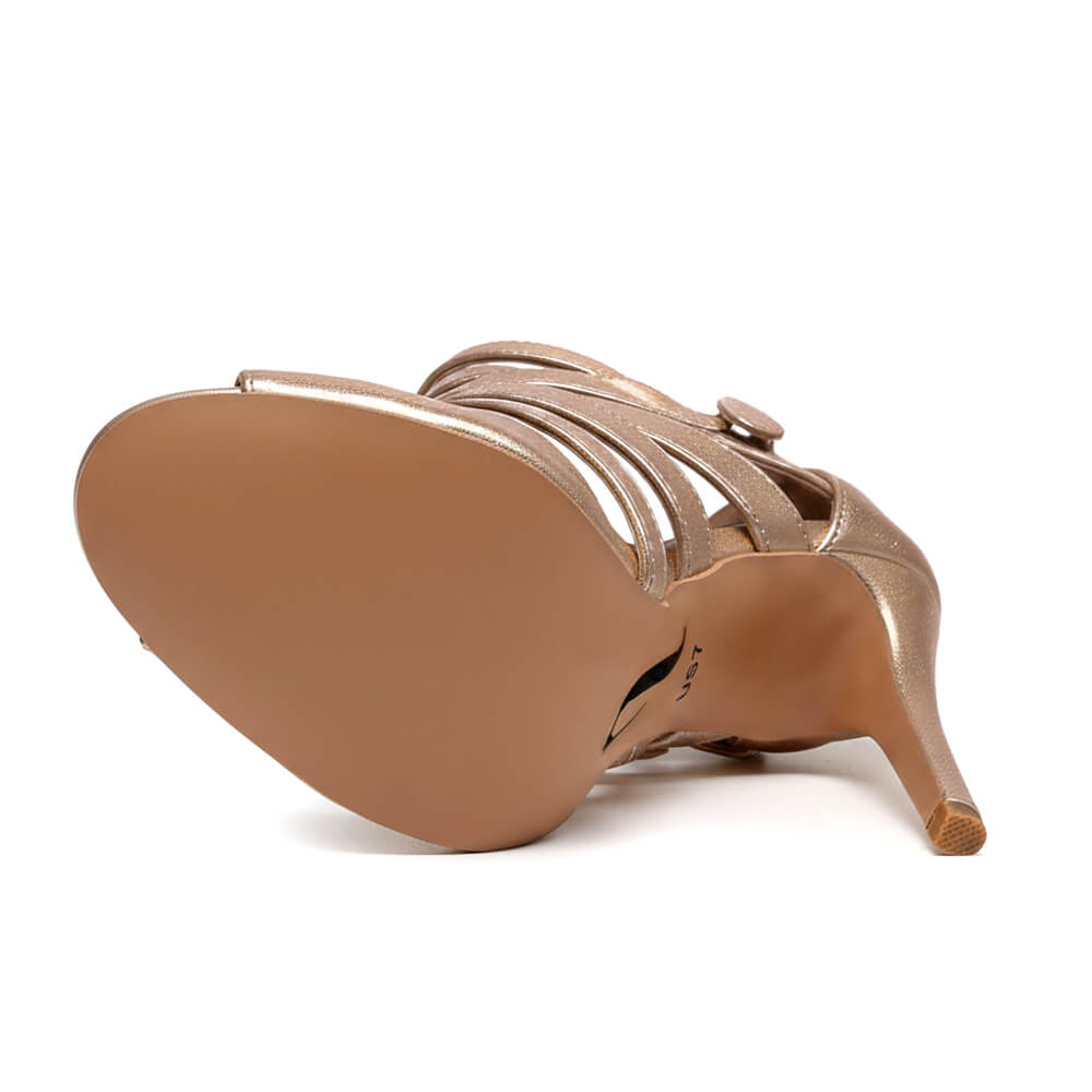 Rene - Cuir végan doré - Semelle Street