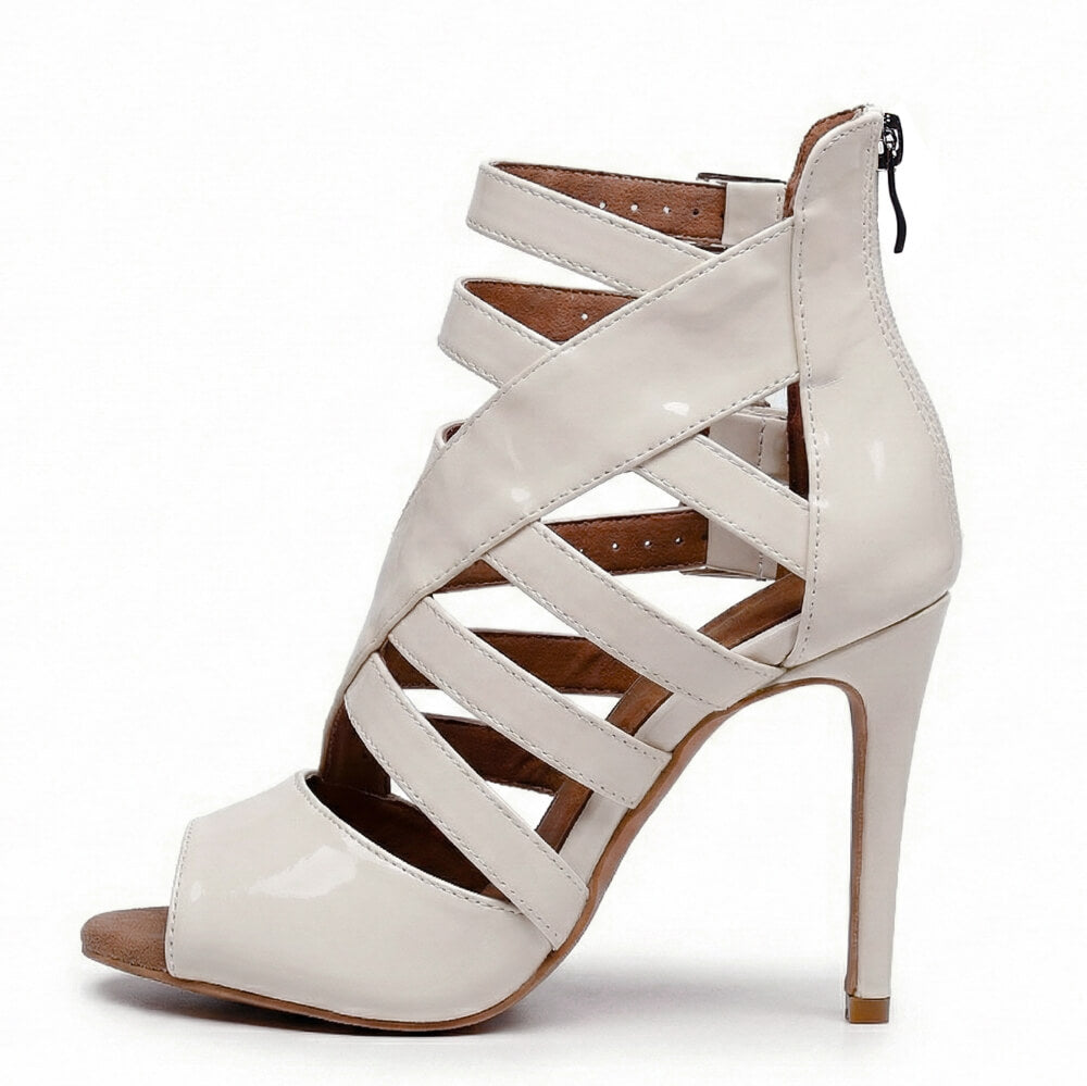 Rene - Cuir verni végan ivoire - Semelle de ville